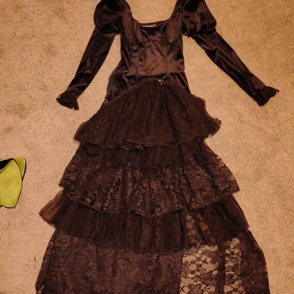 Black Gothic Lacey Dress
